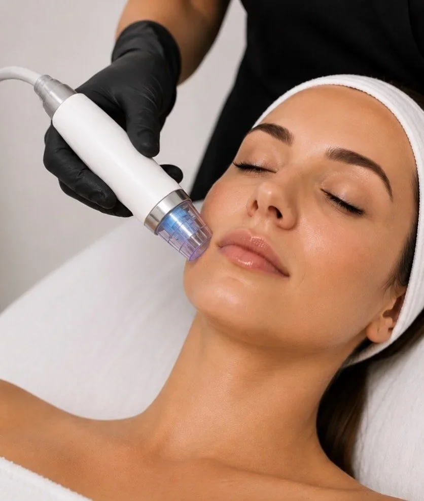 A treatment in progress at Majestic Aesthetics & Wellness, Twin Falls